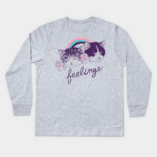 Feelings Kids Long Sleeve T-Shirt